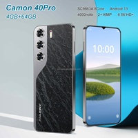 Sertifikalı ZNNXECC Camon 40Pro 4+64GB Çift SIM LTE Fransızca Global Sürüm Sekiz Çekirdekli 6.6" LCD Android 13 Telefon