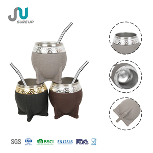 Termo de Viaje Moderno para <span class=keywords><strong>Mate</strong></span> <span class=keywords><strong>con</strong></span> Pajita, Botella Portátil de Acero Inoxidable para Uso en Exteriores - Product Image 1