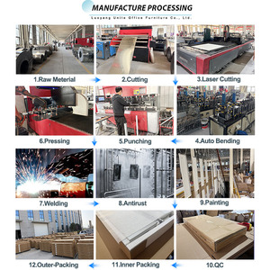 Armario de Acero con Cerradura de Diseño Industrial Moderno, Gabinete de Almacenamiento de Archivos de 4 Puertas con Estantes Ajustables <span class=keywords><strong>para</strong></span> Oficina <span class=keywords><strong>en</strong></span> <span class=keywords><strong>Casa</strong></span> - Product Image 6