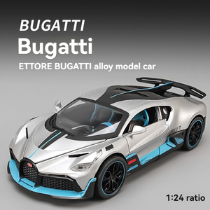 Modèle de voiture moulé sous pression 1:24 <span class=keywords><strong>Bugatti</strong></span> <span class=keywords><strong>DIVO</strong></span> avec son et lumière modèle de voiture en métal jouets ornement décorer modèle de supercar - Product Image 2