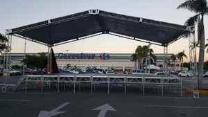 Système de treillis de toit en alliage d'aluminium, treillis de toit en aluminium avec boulons de scène, treillis d'éclairage de scène pour concert, scène de concert mobile - Product Image 2