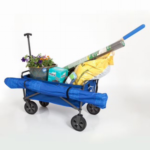 <span class=keywords><strong>Chariot</strong></span> <span class=keywords><strong>de</strong></span> <span class=keywords><strong>plage</strong></span> <span class=keywords><strong>pliable</strong></span> portable d'extérieur avec roues - Product Image 6