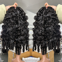 Extensions de cheveux au crochet 100% vierges naturelles, bouclées, style birmans, ondulées, invisibles, pré-bouclées, pour femmes noires