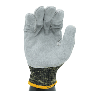 Gants en aramide camouflage durables avec paume en cuir pour une meilleure adhérence et une meilleure protection - Product Image 4