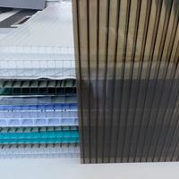 Matériaux de construction de serres, plaques en polycarbonate PC, 100% polycarbonate vierge transparent, plaque creuse pour toiture