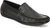 Chaussures en cuir véritable noir Ashwin pour hommes, couleur unie, souples, confortables, décontractées, formelles, de bureau, avec logo en cuir, toutes saisons