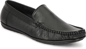 Zapatos de Hombre de Cuero Genuino Negro, Flexibles, Suaves y Cómodos, Sin Cordones, Casuales, Formales, de Oficina, para Todas las Temporadas - Product Image 5