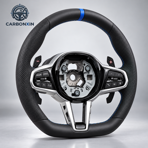 Volante Deportivo Personalizado para A90 Supra Mk5 para 330i/G30/540i/G20/G80/M3/X5/G05/G42/G01/X3/M2/G87/G26 - 3 Radios, Agarre de 35 mm - Product Image 1