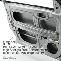 Portes avant gauche et droite neuves d'origine en acier pour Toyota Yaris Vios FS 2014 - Pièces de carrosserie automobile