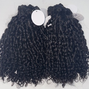 Extensiones de cabello humano rizado indio sin procesar, cabello natural trenzado, virgen, sin procesar, a granel - Product Image 3