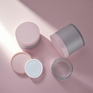 New 30g 50g 100g Face Cream Scrub Body Butter PET Cosmetic Container Thick Wall Hard and Cheap <b>Plastic</b> <b>Jar</b> with Lid Packaging - Product Image 2