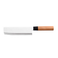 Couteau à sashimi à lame longue de 10 pouces, couteau de chef Santoku de style japonais 3CR14, ensemble de 3 pièces avec manche rond en bois de hêtre