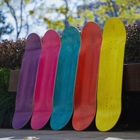 Planche de skateboard OEM vierge en érable canadien 7 plis, personnalisée, en bois, avec résine époxy, 7.75'' 8.0'' 8.25'' 8.5''