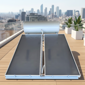 Chauffe-eau solaire pressurisé de 100L à 500 litres, réservoir à <span class=keywords><strong>panneaux</strong></span> plats en émail, chauffe-eau solaire à branchement direct - Product Image 1