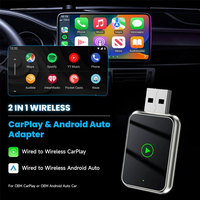 Mini adaptador inalámbrico automático Android y adaptador inalámbrico CarPlay convertir Cable de fábrica a Dongle inalámbrico CarPlay