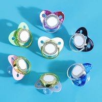 Clips de sucette pour bébé à impression sur disque en aluminium