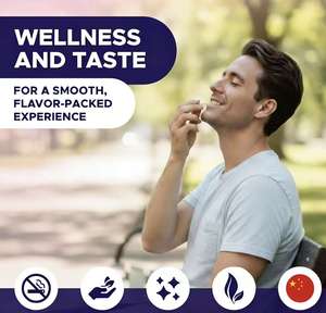 금연 지원을 위한 향이 첨가된 이쑤시개 니코틴 프리 집중력 및 에너지 - 설탕 없는 에너지 민트 및 껌 대안 - Product Image 6