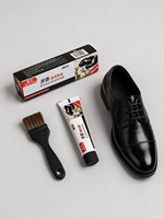 Betún para Zapatos Black Bull de Aroma Suave y Brillo Rápido, Bálsamo para Pulir Cuero Resistente al Polvo, Cuidado Diario de Calzado de Piel Vacuna, Fácil de Limpiar