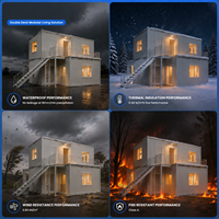 Maison conteneur modulaire préfabriquée extensible pour camp de construction, dortoir de travailleurs, bâtiment d'hébergement temporaire