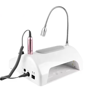 Lampe à ongles UV LED 5 en 1 avec perceuse à ongles, aspirateur, machine multifonction portable en plastique pour salon de manucure, manucure à domicile - Product Image 2