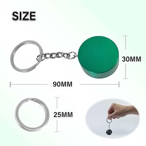 Biểu Tượng Tùy Chỉnh 30Mm <span class=keywords><strong>2</strong></span> Lớp <span class=keywords><strong>Mini</strong></span> Xách Tay Keychain Khói Máy Xay Bán Buôn Kim Loại Thảo Mộc Máy Xay - Product Image 6