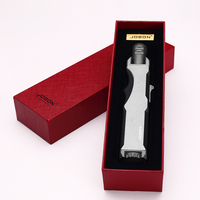 Briquet torche JOBON en gros avec logo personnalisé, à gaz butane turbo, flamme réglable, rechargeable, coffret cadeau, pour cuisine, extérieur, cadeaux promotionnels