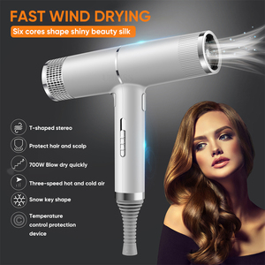 Secador de pelo eléctrico iónico profesional, máquina con Motor de alta velocidad, 3 Ajustes de calor, 1600W - Product Image 6