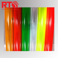 Reflektierende Folie PVC 3 Jahre Lebensdauer 1,22*45,7 m Gelbes Druck-und Plotter material zum Schneiden von 50m/45,7 m für Verkehrs zeichen