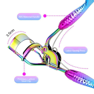 ที่ดัดขนตา VH Colorful Electroplating Wide-Angle แบบเคลือบสี ให้ขนตางอนเด้งยาวนาน สำหรับขนตาธรรมชาติ อุปกรณ์แต่งหน้าพกพา - Product Image 3