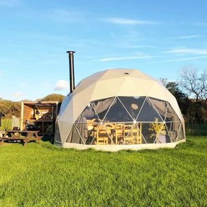 Portable Coody 3.6m Hexagon Aluminium Frame White Dome Garden Igloo <strong>Tent</strong> with Mini Balcony for Hotel Catering - Product Image 2
