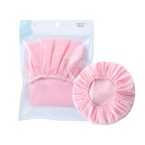 LMLTOP <b>Shower</b> <b>Cap</b> Pink Thickened PE Material Waterproof Breathable For Adults Single Pack C0822 - Product Image 1