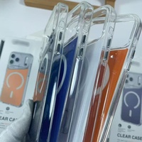 Coques de téléphone magnétiques transparentes de luxe pour Apple iPhone 17 Pro Max, 17 Air, 17 Pro, 17e, 17 – Coque arrière antichoc compatible avec la recharge sans fil