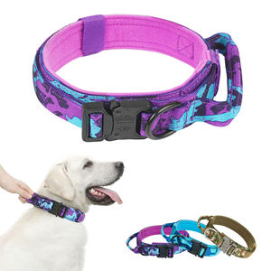 2025 personnalisé chien extérieur tactique collier d'entraînement multicolore <span class=keywords><strong>Camouflage</strong></span> Portable métal accessoire chien laisse chaîne moderne dessin animé - Product Image 1