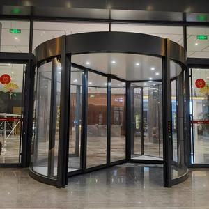 Fábrica produce <span class=keywords><strong>puertas</strong></span> <span class=keywords><strong>giratorias</strong></span> de hotel de tres alas con marco de aleación de aluminio y <span class=keywords><strong>puertas</strong></span> <span class=keywords><strong>giratorias</strong></span> de vidrio - Product Image 2