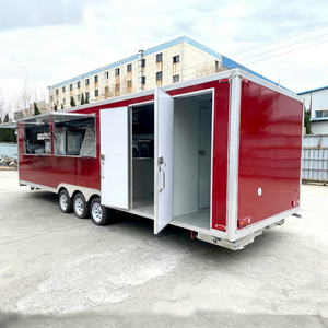 Camion de restauration de luxe en fibre de verre avec toilettes et station de confiseries à vendre - Product Image 1