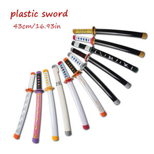 Espada de Demon Slayer de Plástico Navideña, Kimetsu No Yaiba, Tanjiro, Espada Katana de <span class=keywords><strong>Cosplay</strong></span> de Anime, Adorno de Escritorio - Product Image 6