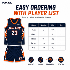 Seragam Kemah Bola Basket Jersey Latihan Kustom Celana Pendek Set Tim Grosir dengan Nomor Pemain Ukuran Campuran dan Produksi Cepat - Product Image 4