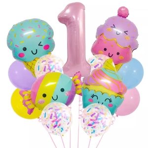 Globos de Cumpleaños, Artículos para Fiestas, Dibujos Animados, Número de 40 Pulgadas, Ramos para Niña o Niño. - Product Image 4