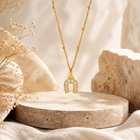 Collier en pierre naturelle, acier inoxydable doré, perles multicolores, bijoux bohèmes, collier tendance, bijoux fantaisie