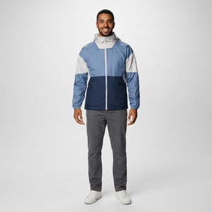 2026 Wholesale Men's Custom Windbreaker Jacket and Light <b>Weight</b> Reversible Color Block Street Wear Nylon - Product Image 1