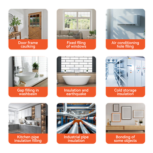Scellant en <span class=keywords><strong>mousse</strong></span> PU pour fenêtres et portes à faible expansion Qingdao Ligne de production adhésive en <span class=keywords><strong>mousse</strong></span> PU à faible expansion Remplisseur d'écart Remplissage de grands écarts - Product Image 6
