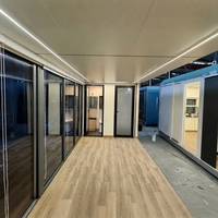 Module d'habitation modulaire extérieur en panneaux composites d'aluminium, type capsule, pour séjour résidentiel, hébergement touristique et voyage transfrontalier