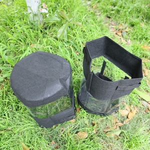 Bokor Black & Green Potato Grow Bags 10 Gallon with Flap Grow Bags Duarabl Fabric Garden Planter <b>Pots</b> <b>Vegetable</b> Growing Bags - Product Image 6