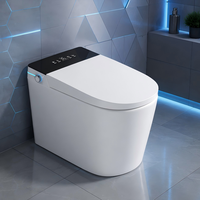 Toilettes intelligentes modernes, cuvette de toilette à poser au sol, WC avec bidet électrique, toilettes intelligentes pour salle de bain de luxe