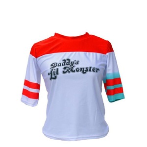 Costume <span class=keywords><strong>de</strong></span> suicide <span class=keywords><strong>de</strong></span> méchant pour filles adultes comprend une veste T-shirt Shorts Gants Clown Girl Cosplay Costume Halloween Carnaval Robe - Product Image 5
