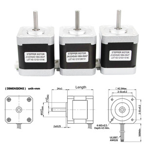 Motor híbrido de impresora 3d <span class=keywords><strong>Nema</strong></span> <span class=keywords><strong>17</strong></span> 42byg, Motor paso a paso con Ce Rosh Iso, 17hs <span class=keywords><strong>Nema</strong></span> <span class=keywords><strong>17</strong></span> - Product Image 3