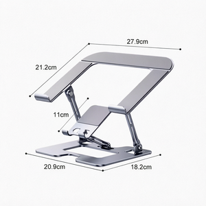 Supporto per <span class=keywords><strong>Tablet</strong></span> <span class=keywords><strong>in</strong></span> Lega di Alluminio, Regolabile <span class=keywords><strong>in</strong></span> Altezza, Pieghevole, Supporto Verticale da Scrivania con Dissipazione del Calore - Product Image 1