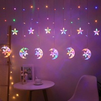 Guirlande lumineuse LED ciel étoilé, lune et étoiles, en acrylique, avec contrôleur, intensité réglable, étanche, pour décoration intérieure et extérieure
