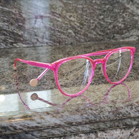 Monturas de gafas ópticas de acetato coloridas y elegantes Gafas de forma popular