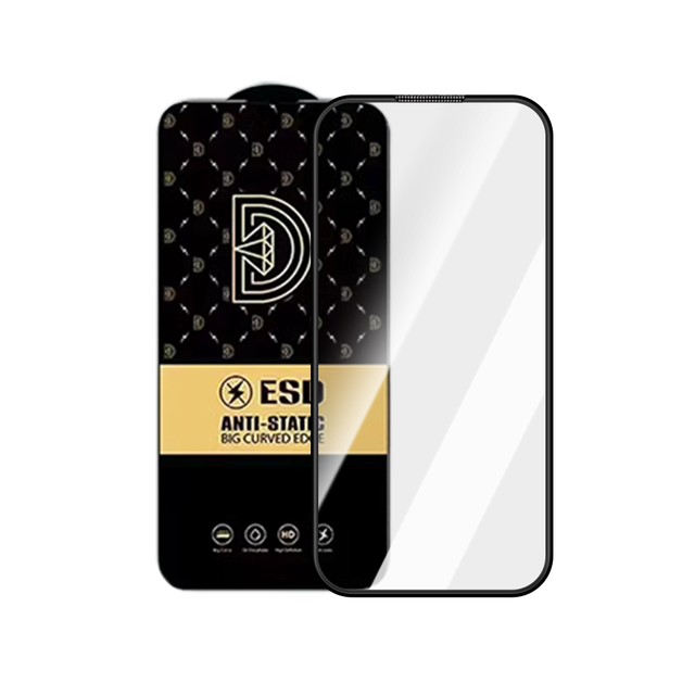 High Quality 0.4mm ESD Anti Static Tempered Glass for iphone 16 15 14 13 12 11 Pro Max HD Screen Protector